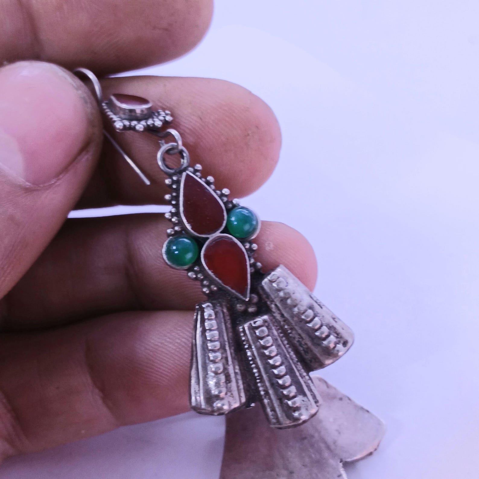 Berber Handcrafted Silver Earrings for Everyday Personal Jewelry Styling