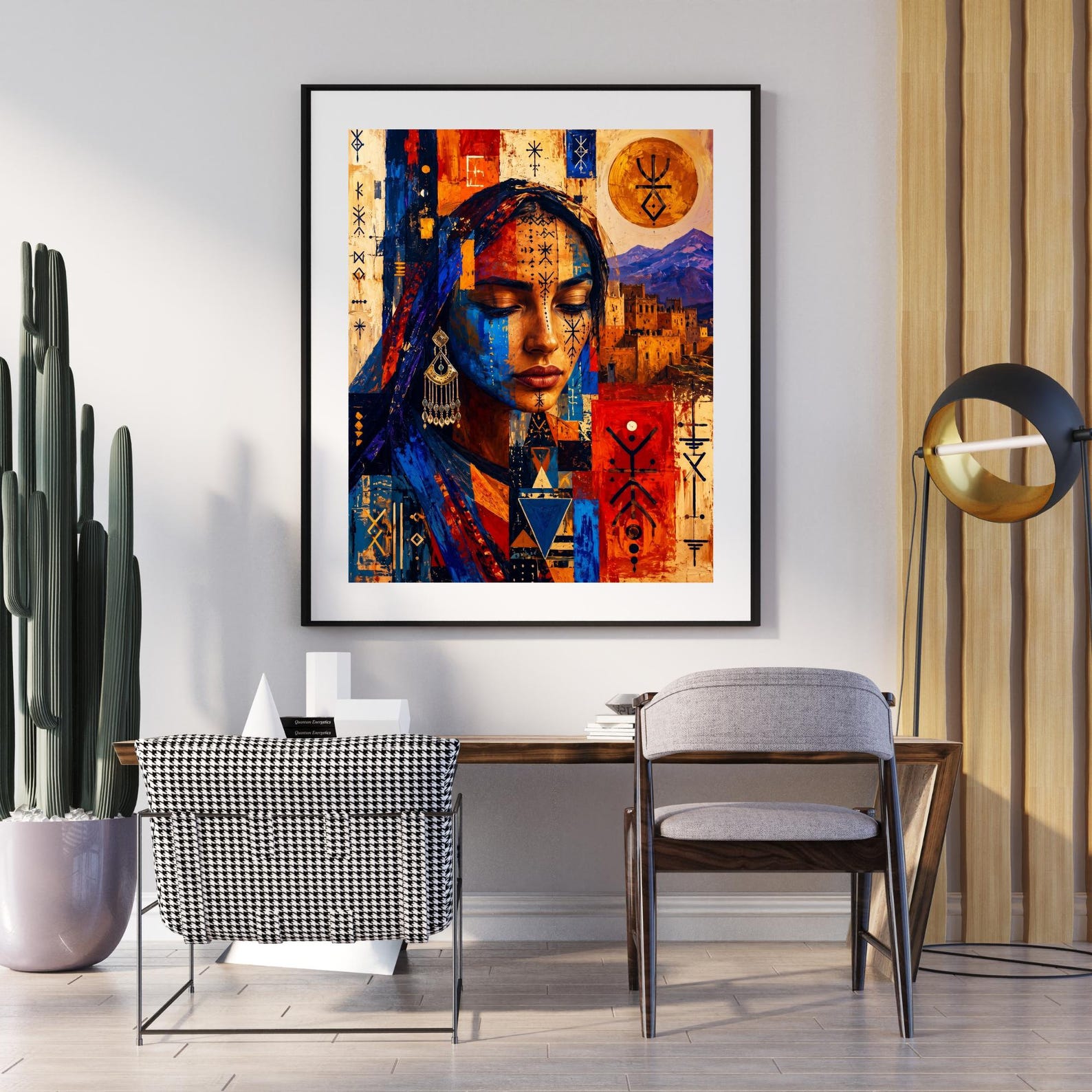 Amazigh Berber Yaz Printable Portrait Print Wall Art