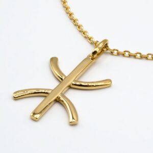 Amazigh Collier Pendentif Yaz Z Free Plaqué Or 3 microns 9 carats
