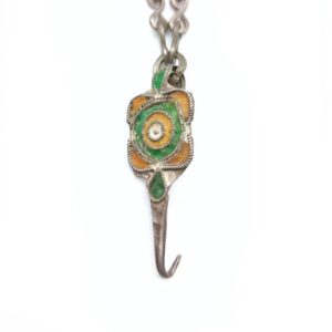 Berber Antique silver ear and head jewelry 'kharb' Atlas mountains jewelry Necklace