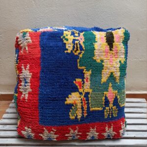 Amazigh hand made ' pouf ' pouf cover '' pouf