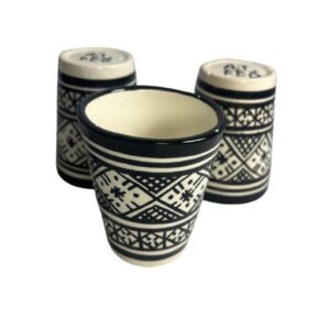 Amazigh Handpainted Ceramic Serving Set Teapot Juice Tagine
