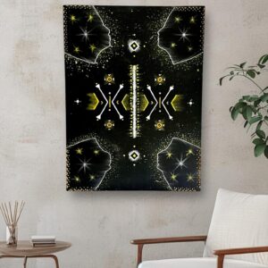 Amazigh Agistri Night African Symbols Island Painting Wall Art