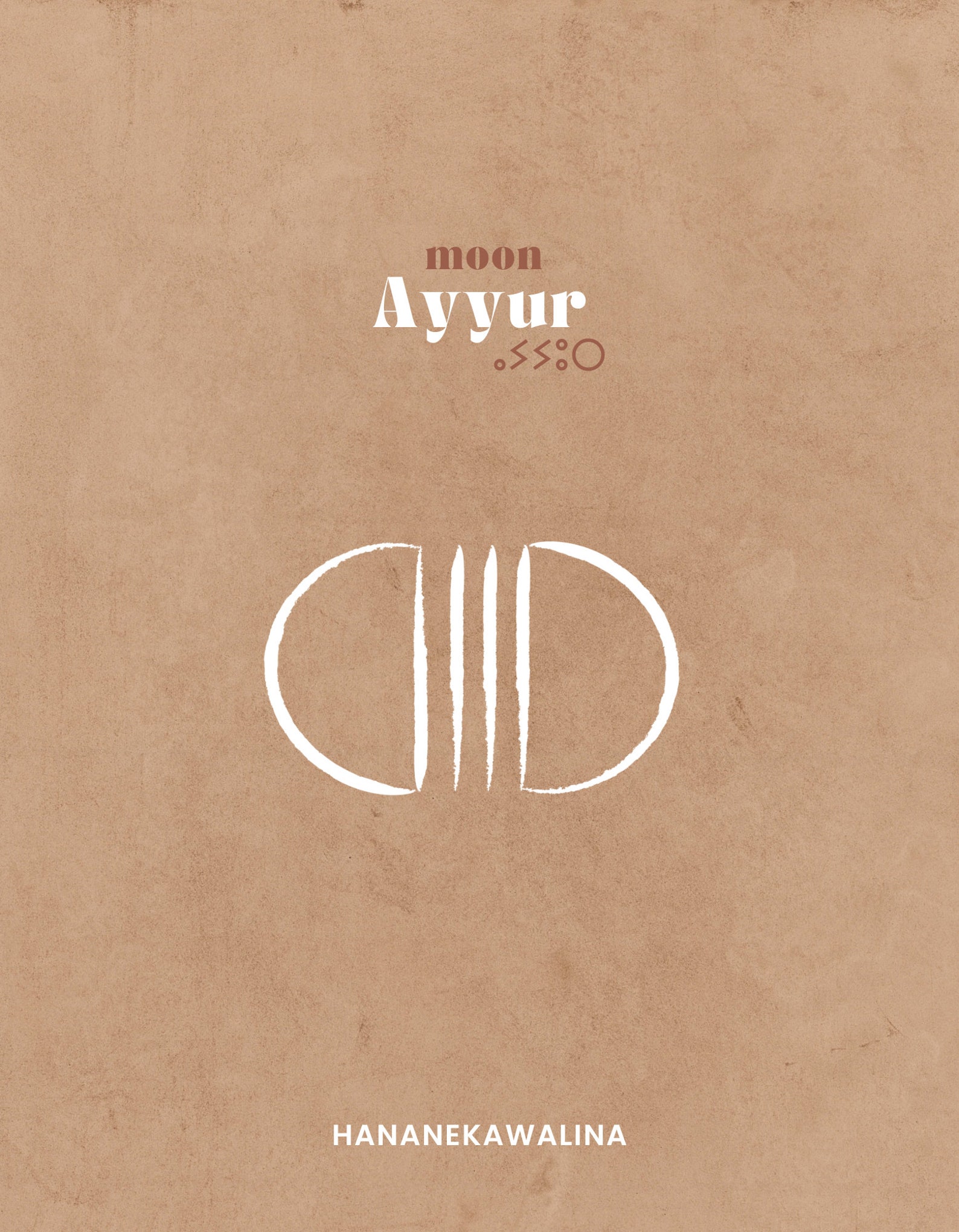 Amazigh Tatouage berbère Ayyur moon Affiches Wall Art