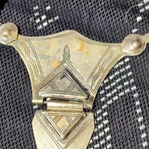 Amazigh Antique Black Silver Tribal Necklace for Everyday Jewelry Styling