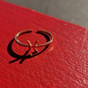 Adjustable Gold Amazigh Berber Kabyle Yaz Stainless Steel Ring