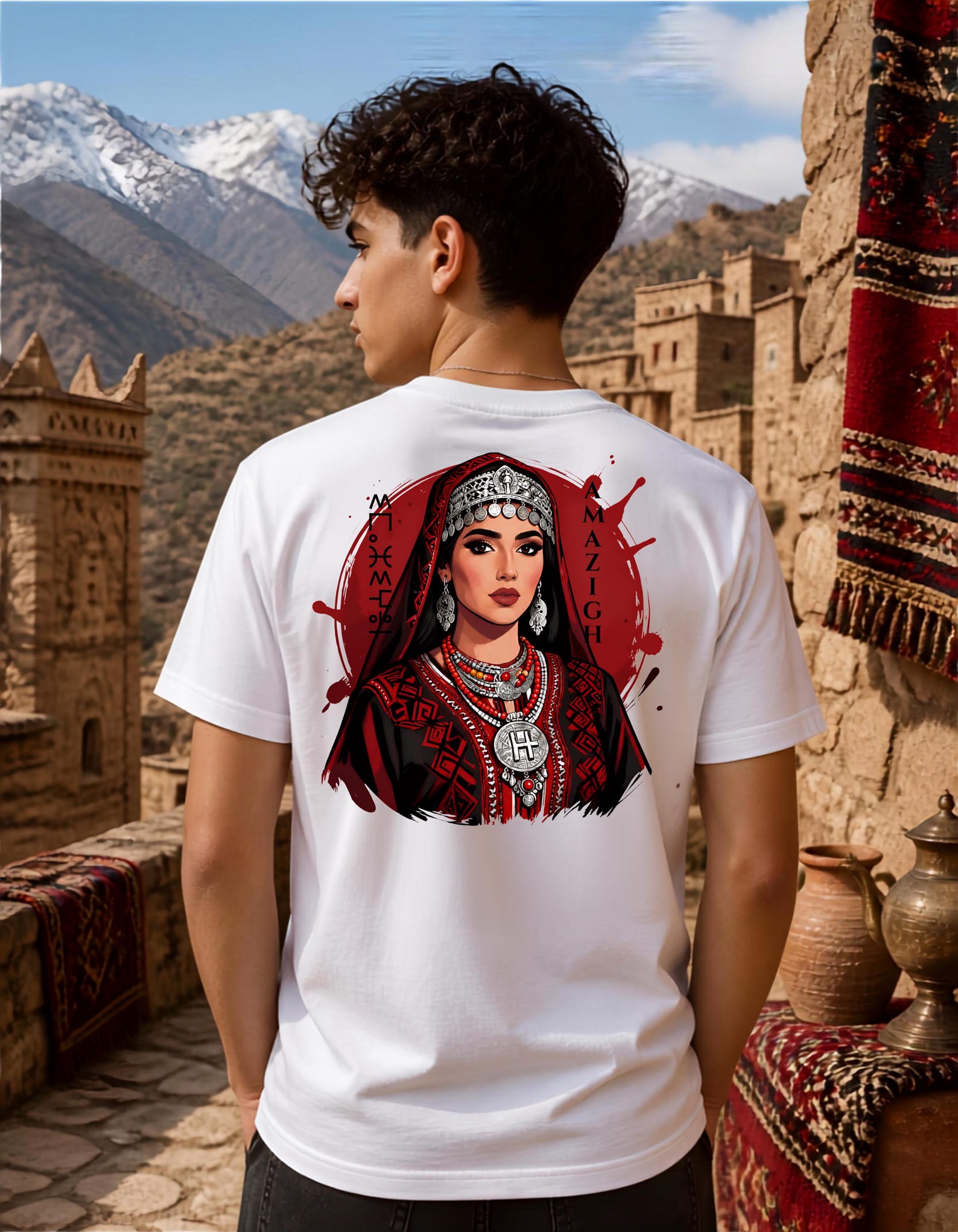 Amazigh Imazighen People Tee with Yaz Symbol Shirt
