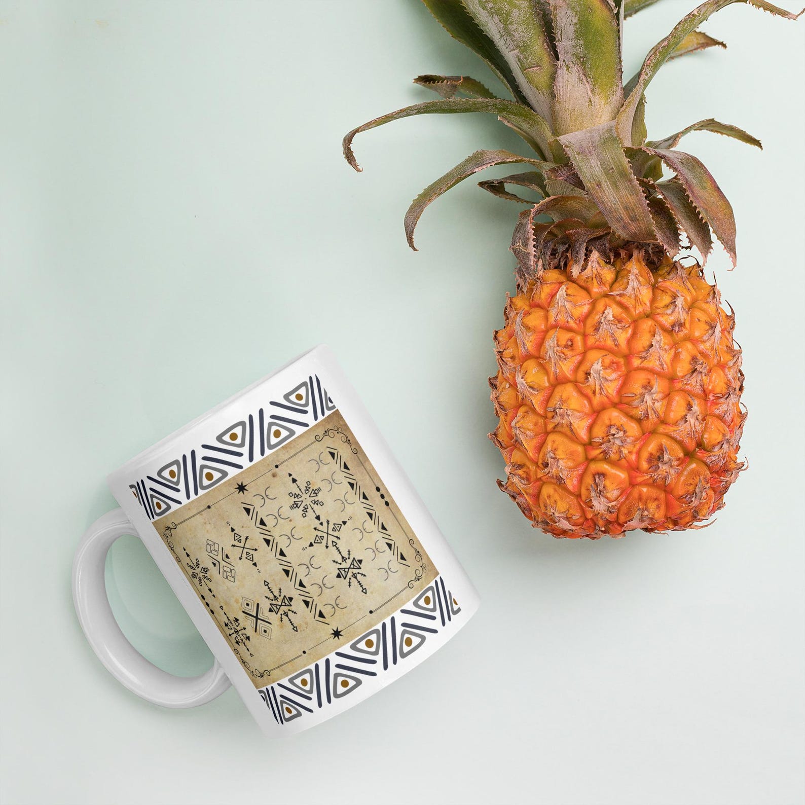 Berber Tifinagh Symbol Ceramic Mug for Kitchen Dining