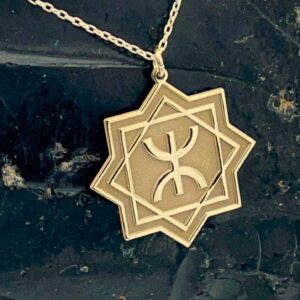 Berber Freedom Symbol Gold-Plated Sterling Silver Star Necklace