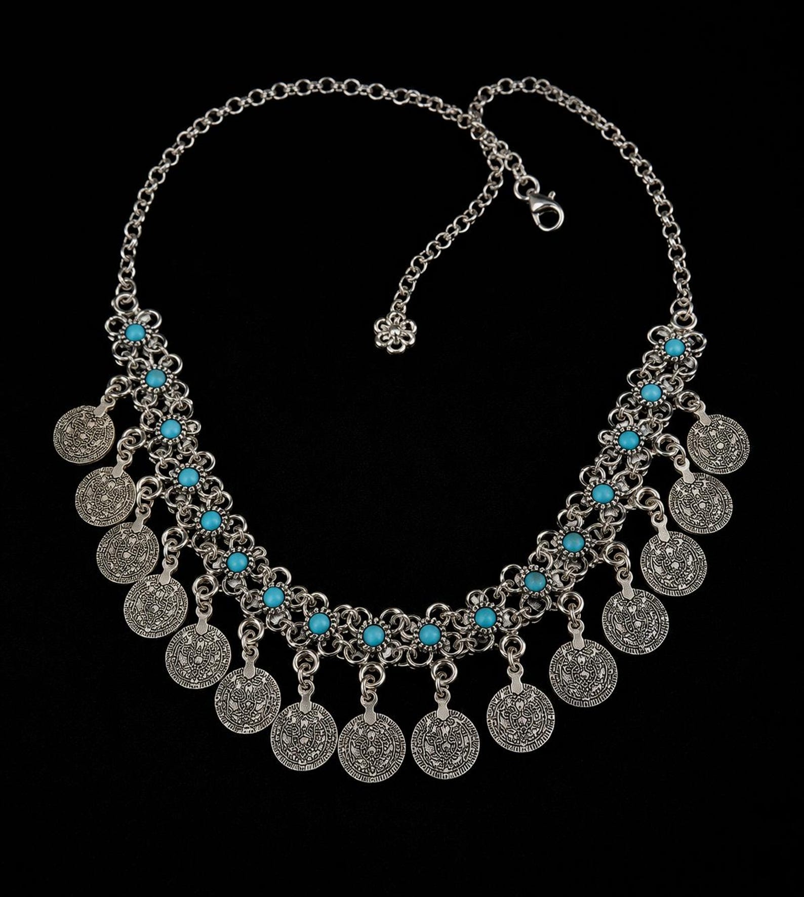 Amazigh Tasfift Traditional Handmade Steel Acier Tribal Necklace