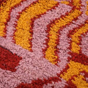 Berber Wool Geometric Neutral Living Room Rug Design