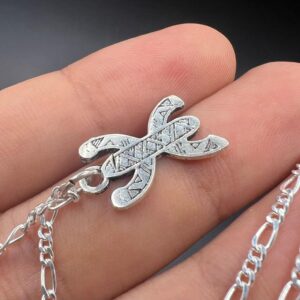 Berber Handmade Sterling Silver Yaz Pendant Necklace Jewelry