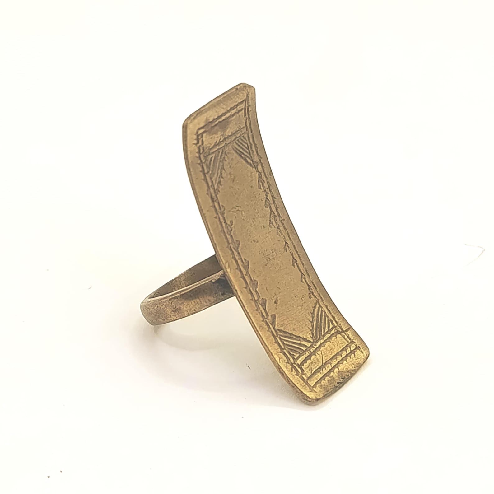 Berber Handmade Brass Tribal Statement Adjustable Boho Ring