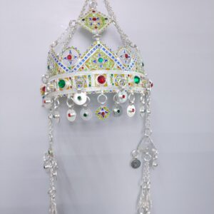 Berber Headdress Silver Enamel Crown Taounza African Headband