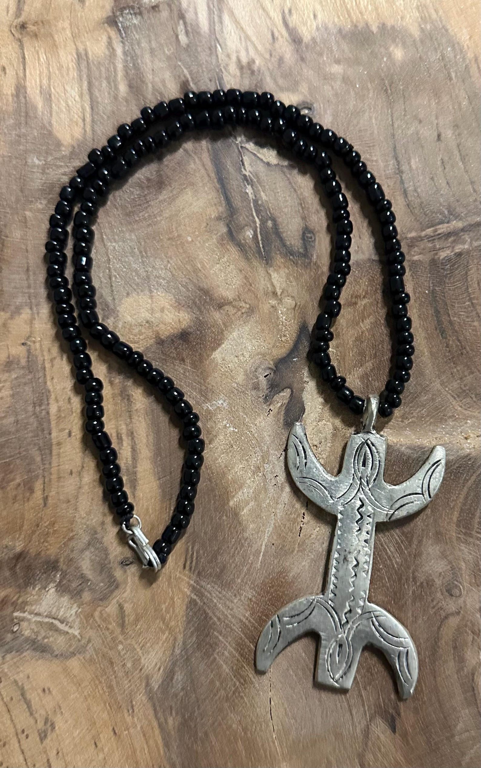 Berber Yaz Symbol Handmade Metal Stone Kette Necklace