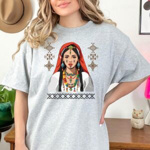 Amazigh Yaz Symbol Berber Kabyle Tifinagh Heritage Graphic T-Shirt