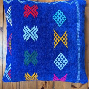 Berber Velvet Handmade Cushion Embroidered Velour Pillow Cover