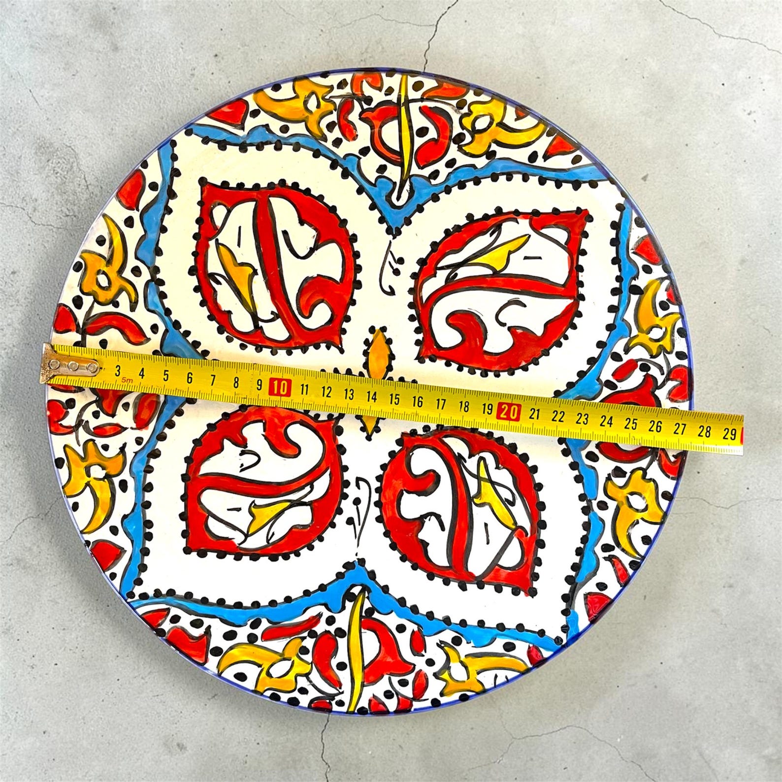 Berber Handmade Ceramic cm Hand Painted Traditional Plate