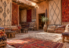 Collection of handmade Amazigh rugs with traditional designs