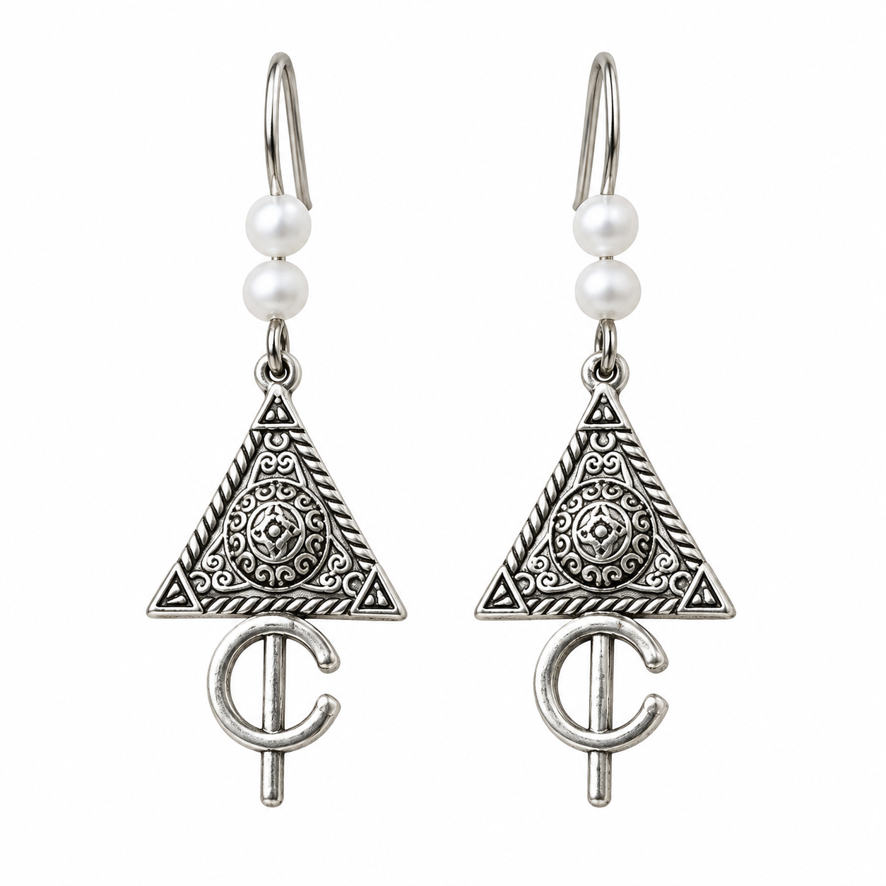 Amazigh Berber Fibule Forme Handmade Artisan Earrings Design