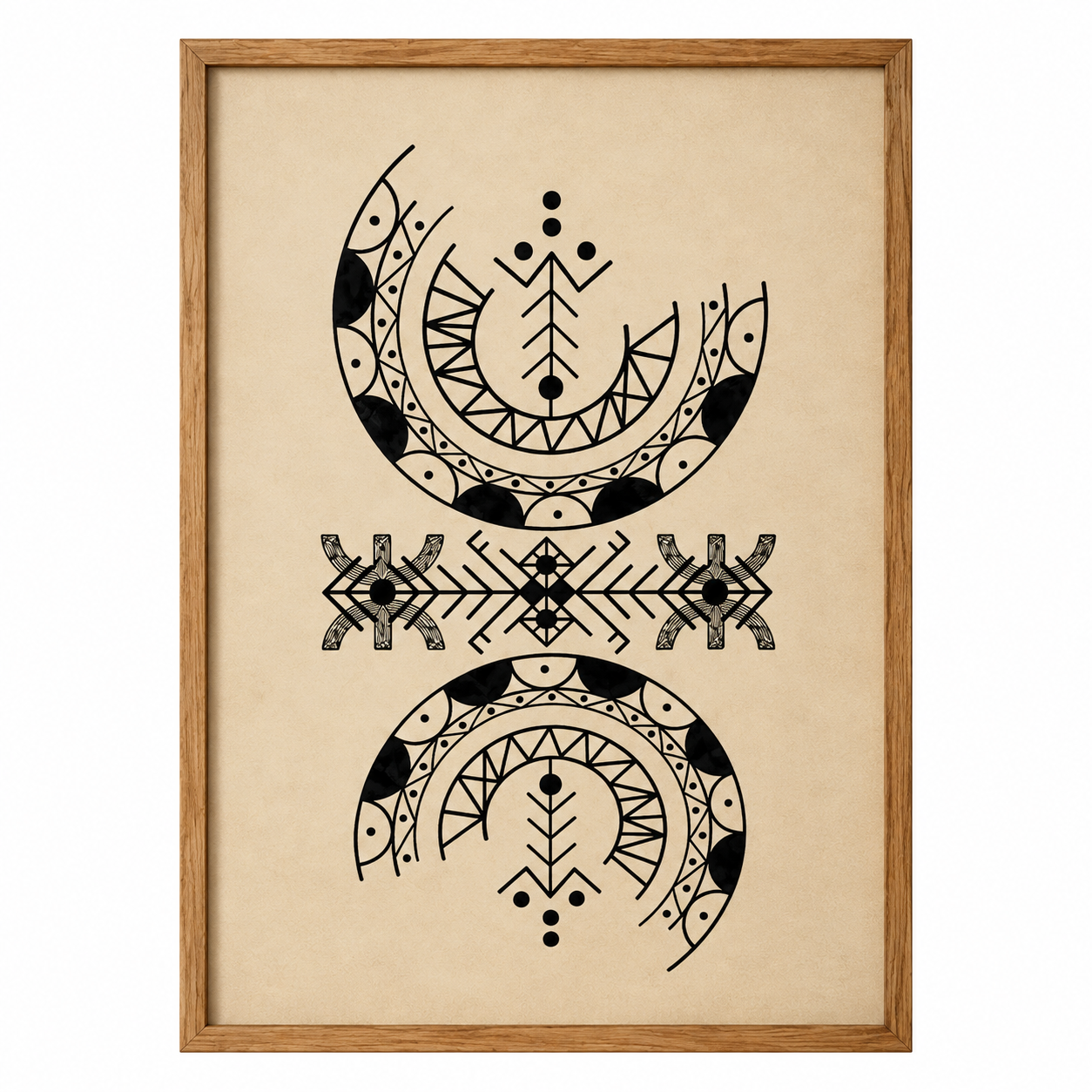 Amazigh Berber Geometric Printable Download Wall Art Design