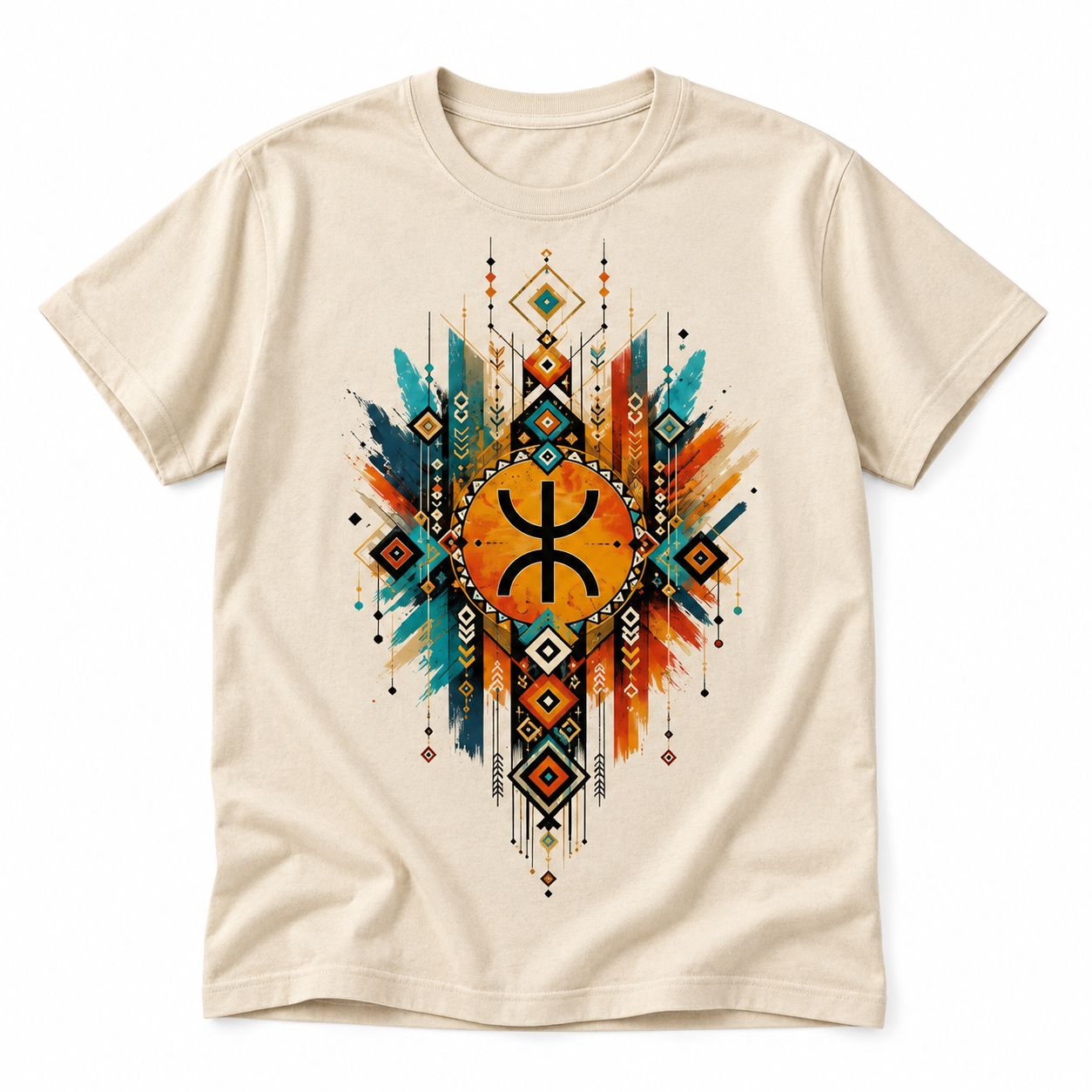 Amazigh Berber Graphic Modern Colorful Streetwear Symbol Art T-Shirt