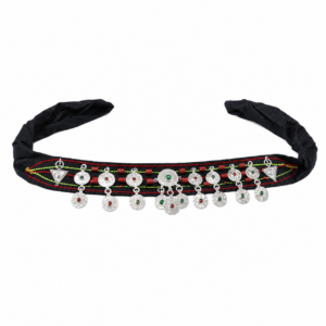 Amazigh Berber Handmade Headband with Silver Tone Hair Jewelry