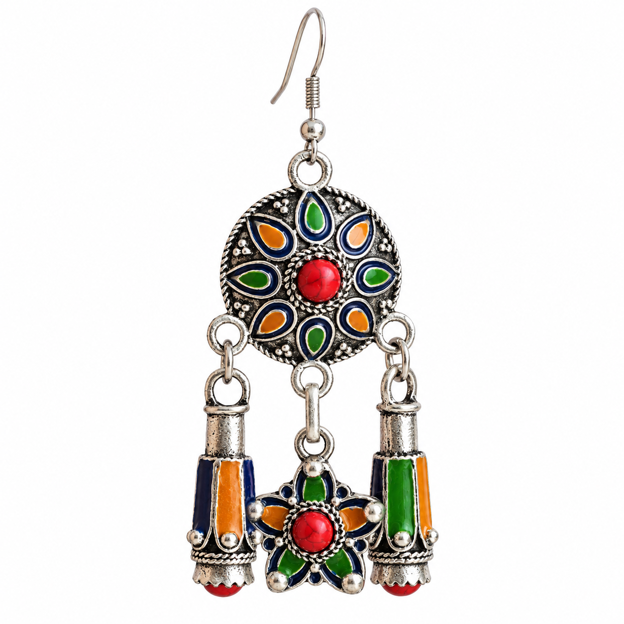 Amazigh Berber Kabyle Earrings with Cultural Heritage Inspired Design