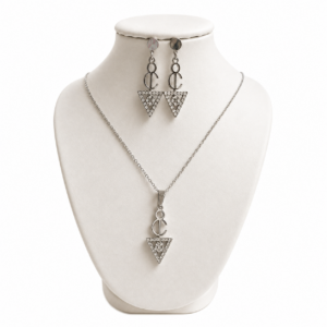 Amazigh Berber Kabyle Fibule Stainless Steel Zircon Jewelry Set