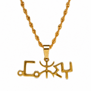 Amazigh Berber Kabyle Tifinagh Symbol Stainless Steel Necklace