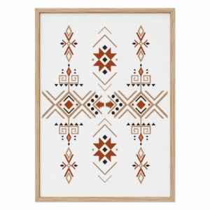 Amazigh Berber Kabyle Woman Illustration Wall Art Poster Print