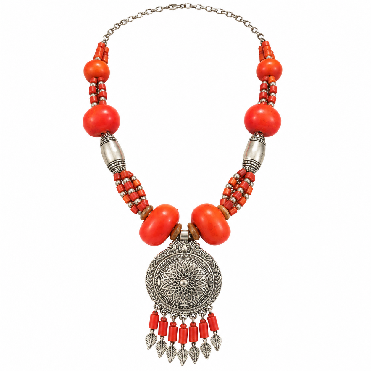 Amazigh Berber Louban Necklace Handmade Traditional Statement Jewelry