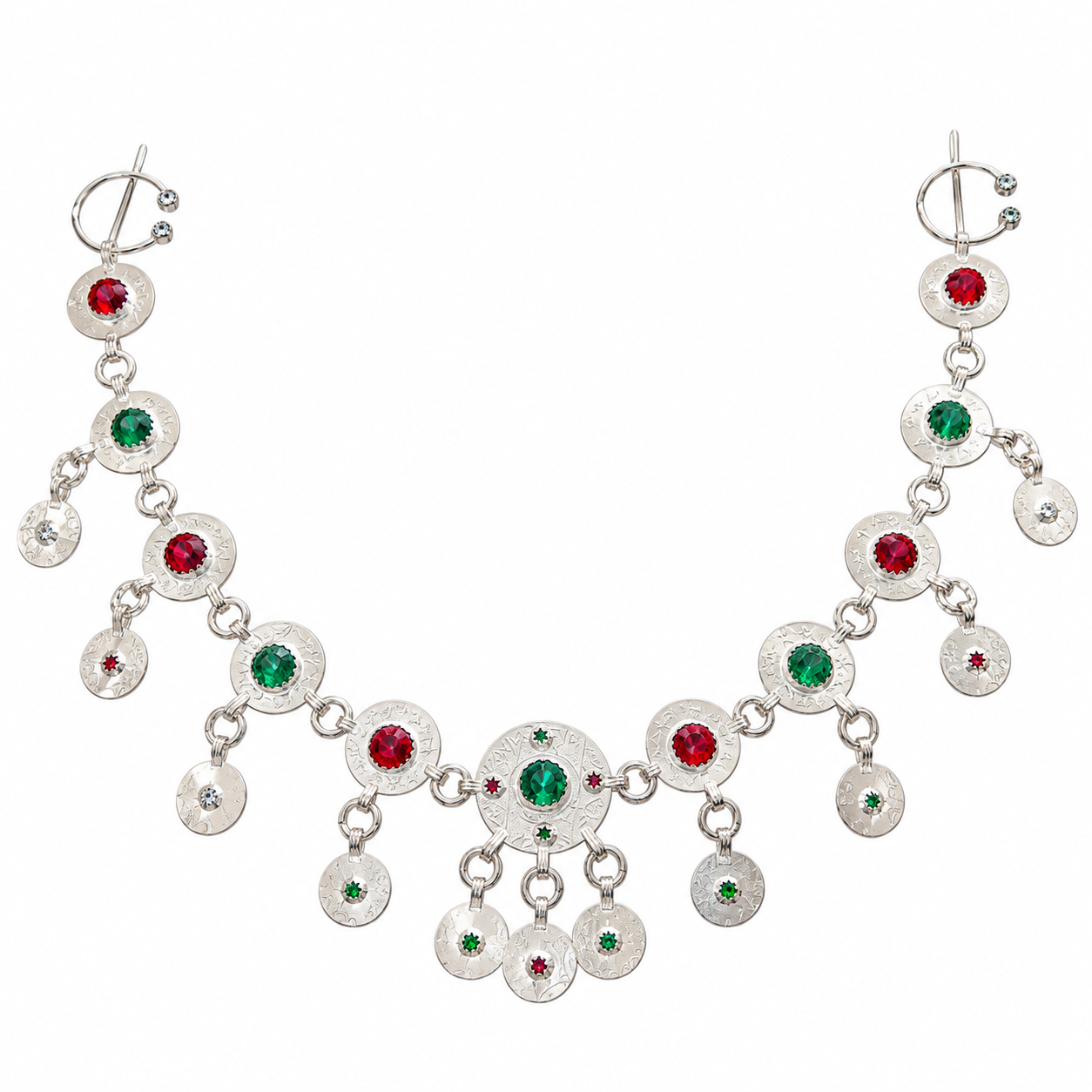Amazigh Berber Necklace with Crystal Stones Perfect for Special Occasions