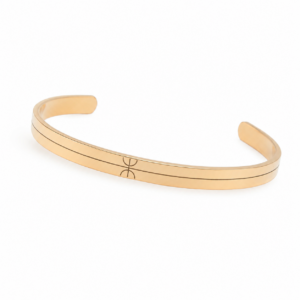 Amazigh Berber Tifinagh Yaz Symbol Cuff Modern Bracelet