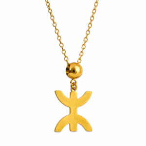 Amazigh Berber Tifinagh Yaz Symbol Necklace in Stainless Steel