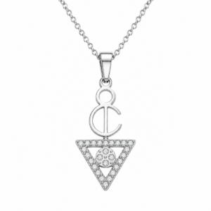 Amazigh Berber Tizerzit Fibula Inspired Zircon Stone Necklace