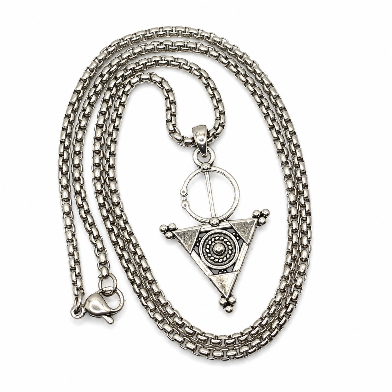 Amazigh Berber Tizerzit Necklace with Fibula Inspired Pendant