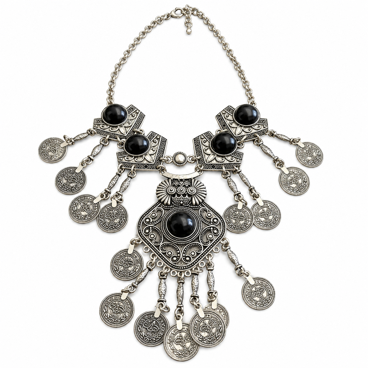 Amazigh Berber Traditional Heritage Statement Necklace Wedding Jewelry