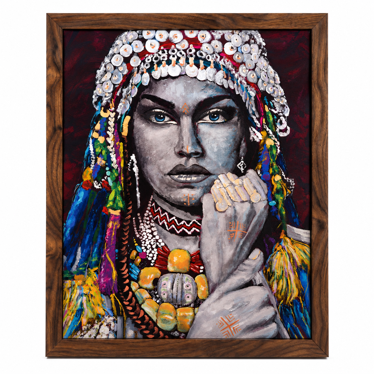 Amazigh Berber Woman Portrait Digital Download Heritage Art