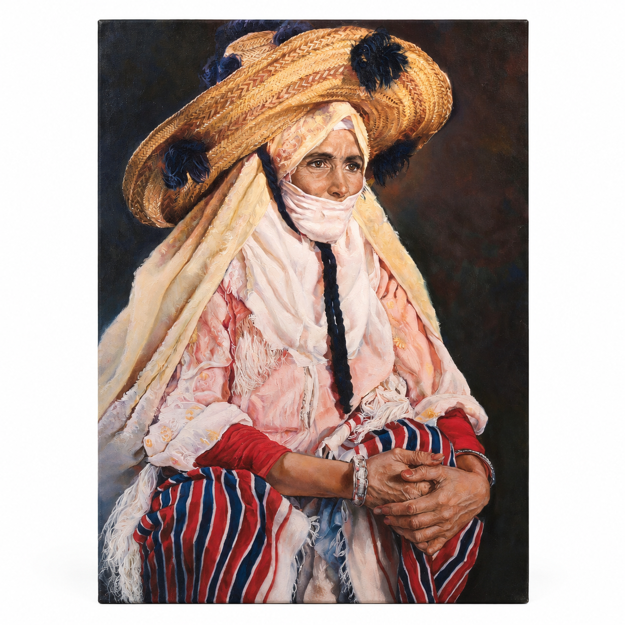 Amazigh Berber Woman Traditional Attire Portrait Digital Download