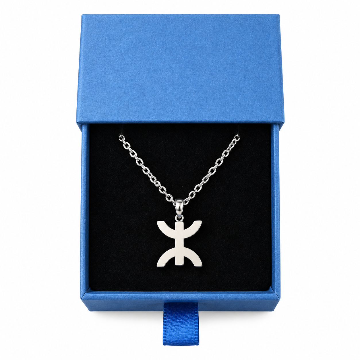 Amazigh Berber Yaz Symbol Stainless Steel Necklace with Pendant