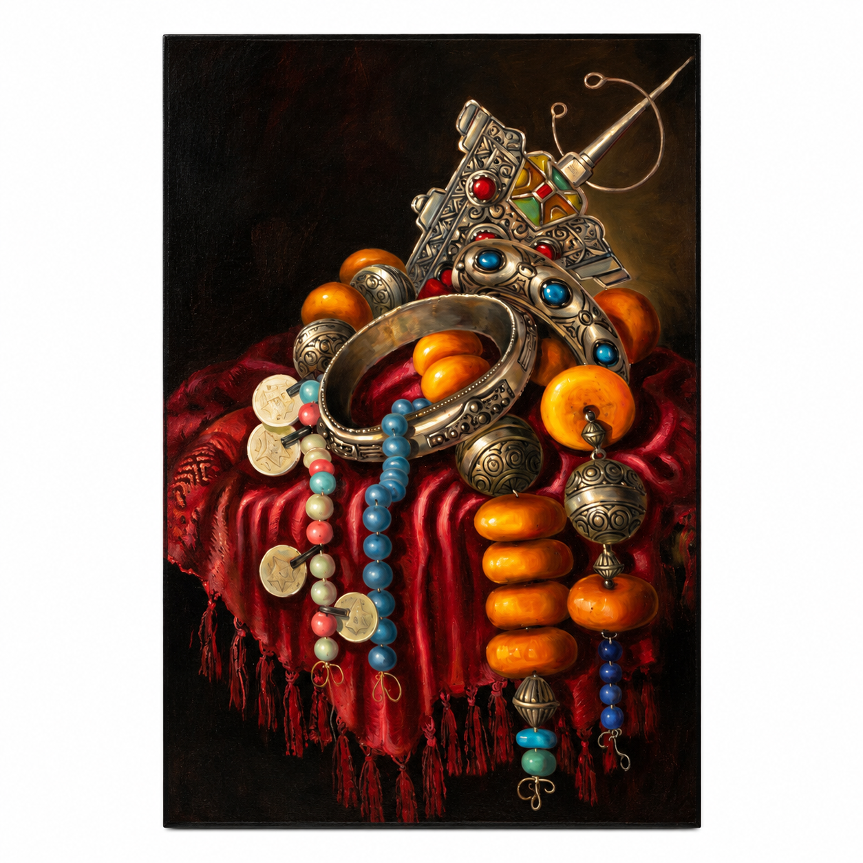 Amazigh Jewelry Printable Download Vintage Still Life Decor