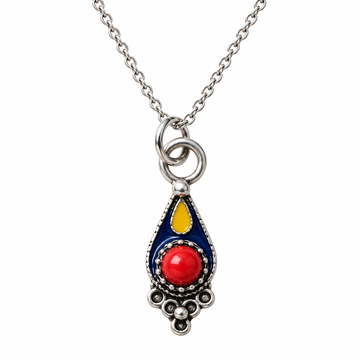 Amazigh Kabyle Berber Stainless Steel Pendant Modern Necklace