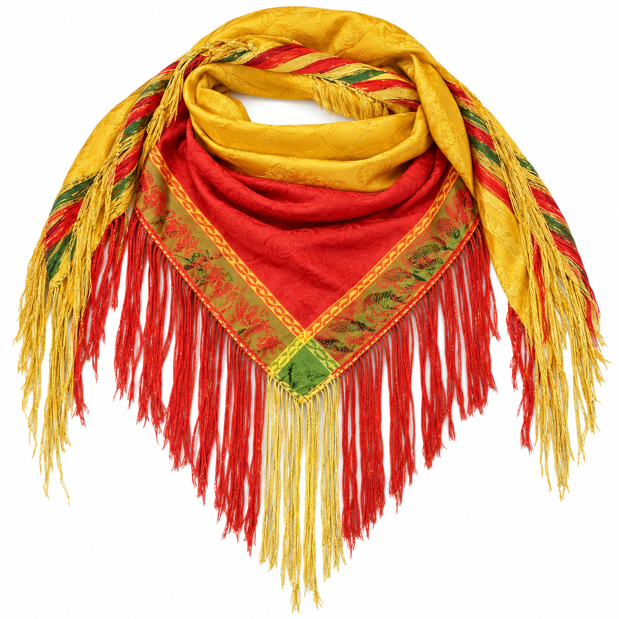 Amazigh Subniya Souss Berber Traditional Fringe Scarf Wrap