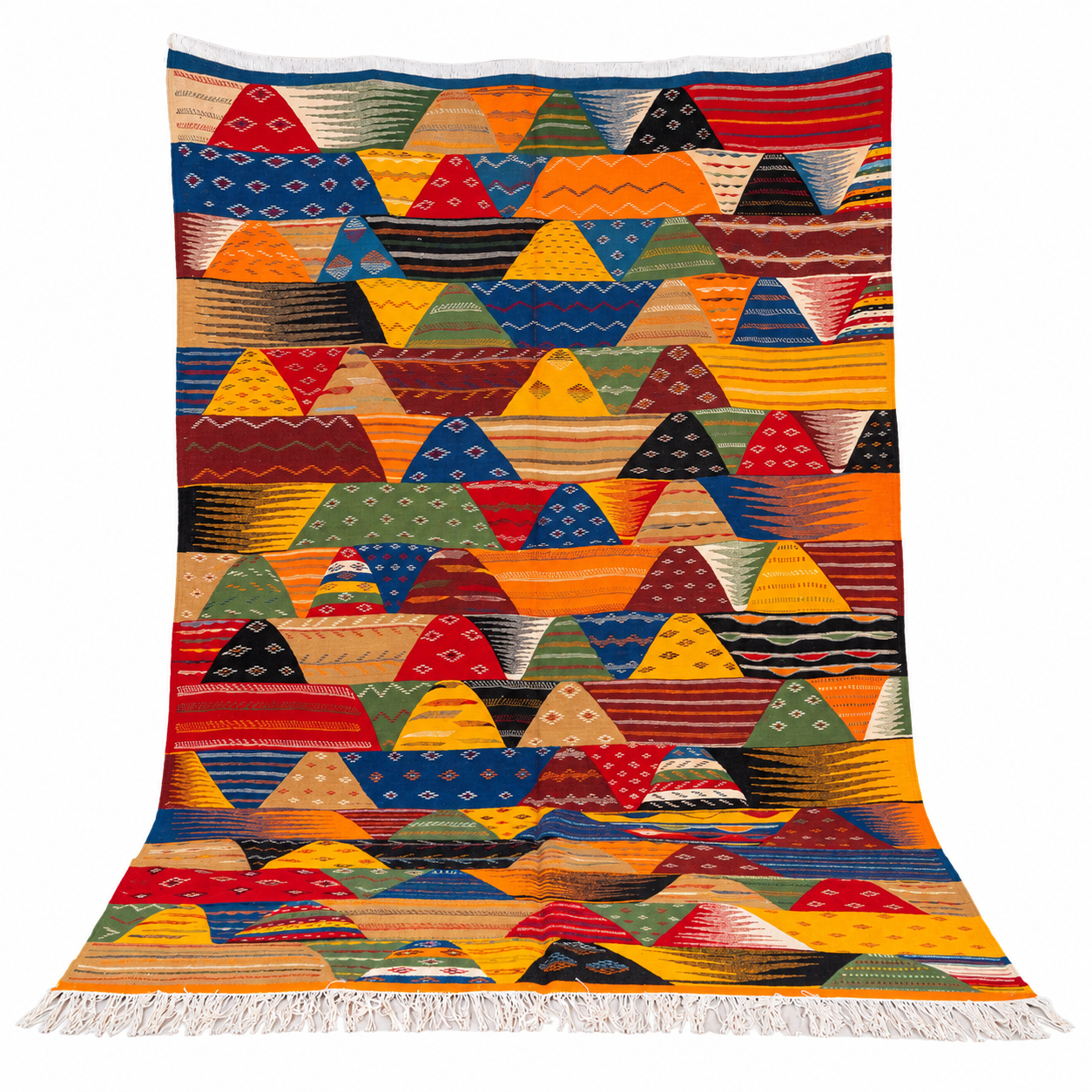 Amazigh Taznakht Colorful Geometric Tribal Berber Area Rug