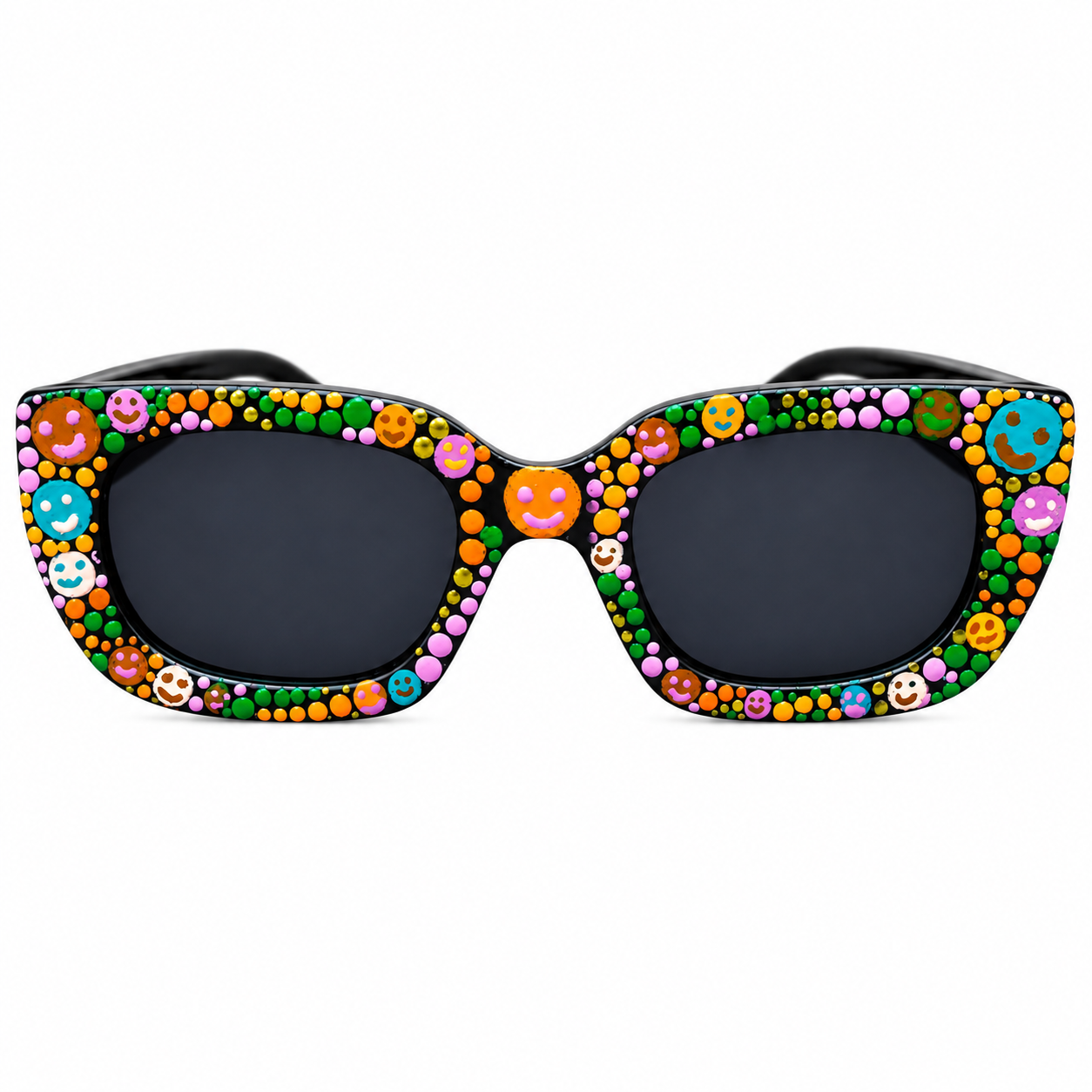 Amazigh TISIT Mirror Hand Painted Sunglasses Festival Wear