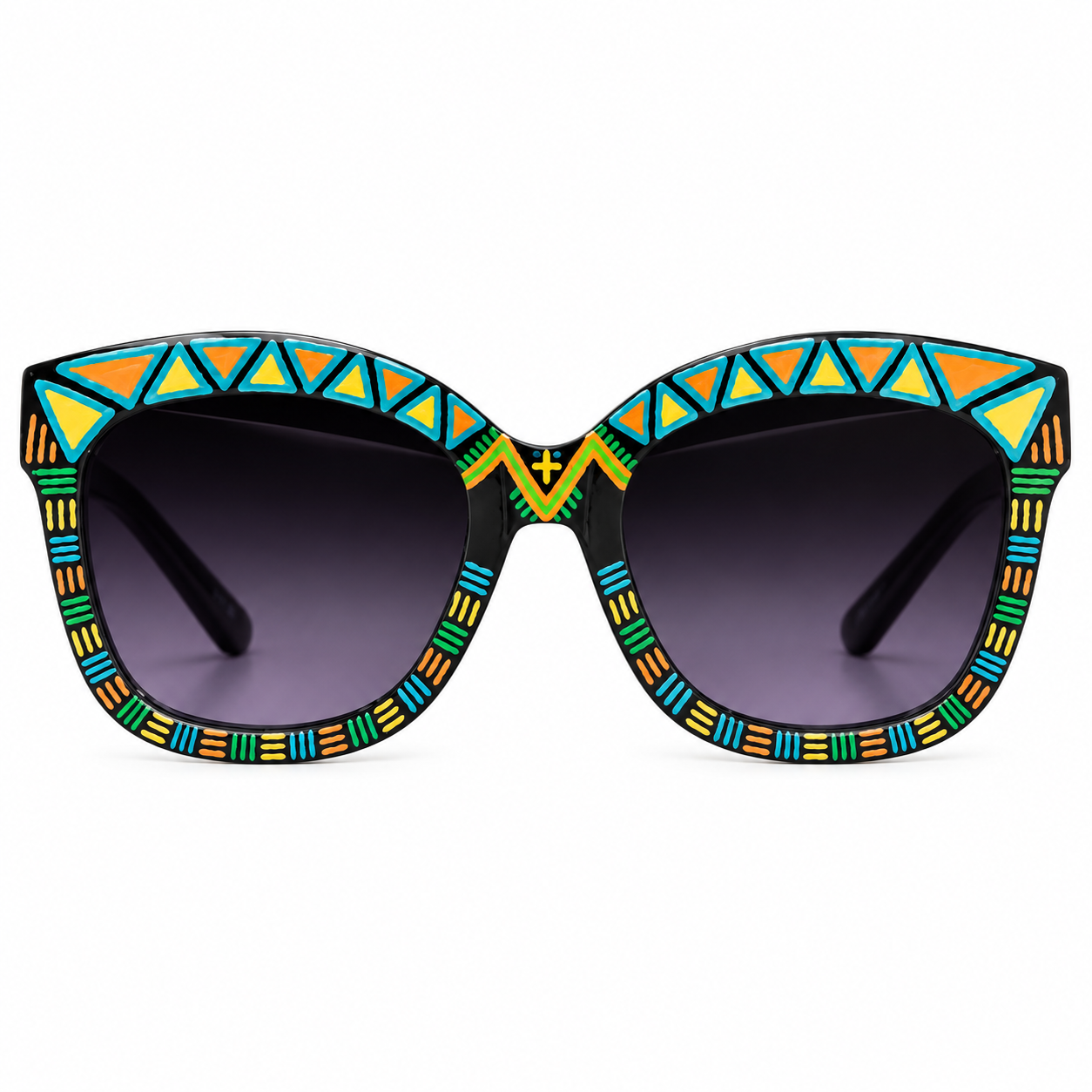 Amazigh Tugz Amlal Crab Hand Painted Recycled Frames Sunglasses