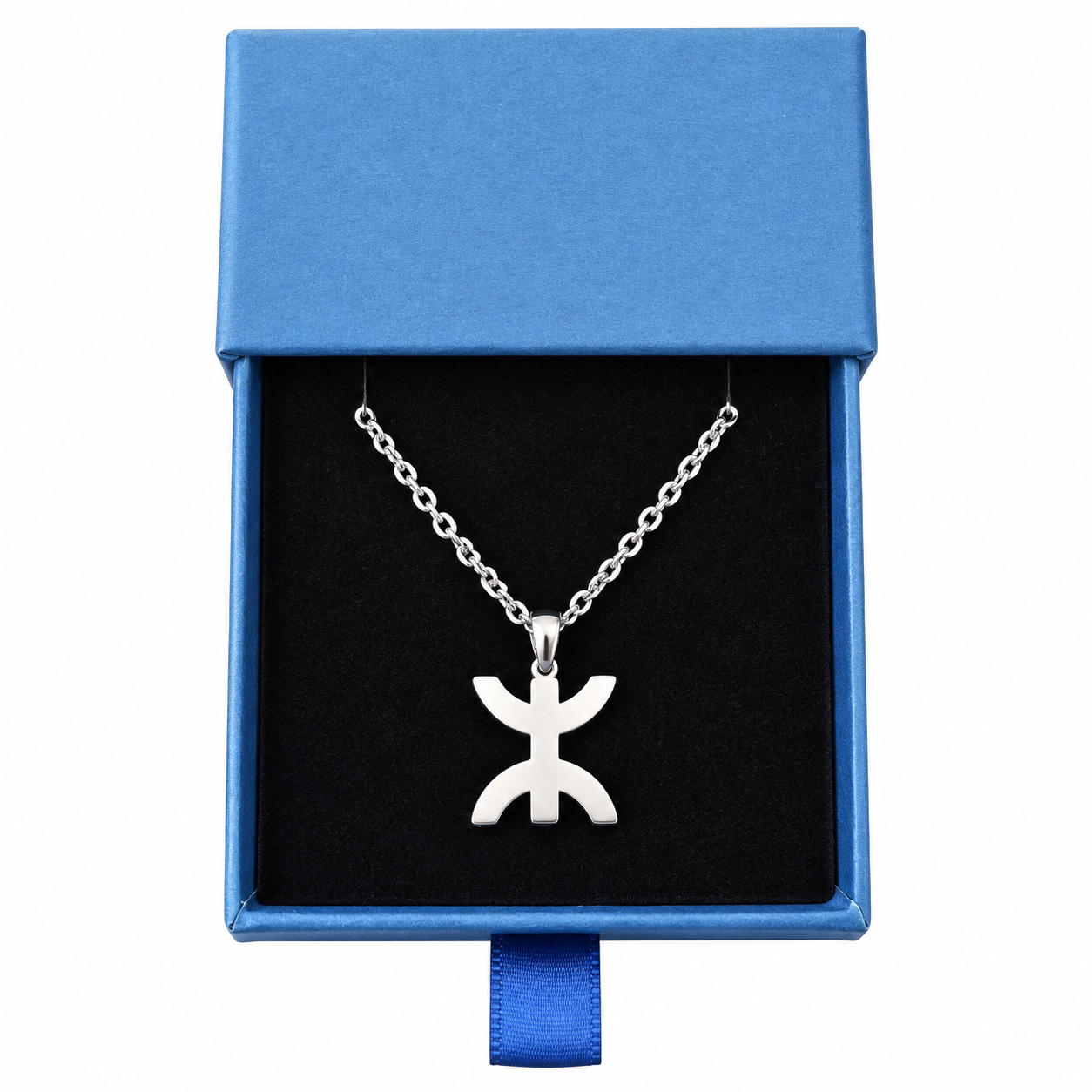 Amazigh Yaz Berber Stainless Steel Symbol Pendant Necklace