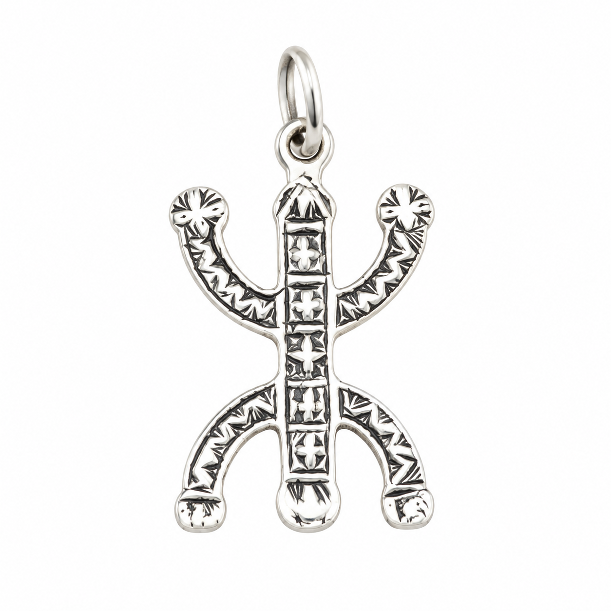 Amazigh Yaz Symbol Pendant Necklace Berber Tuareg Kabyle Unisex