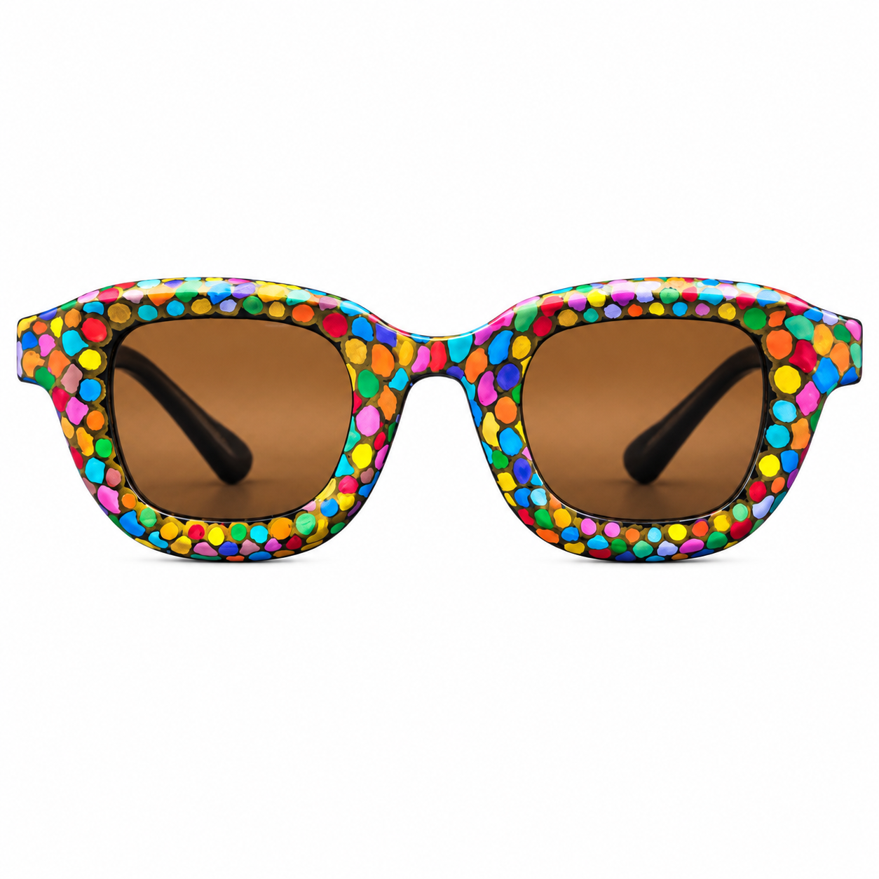 Amazigh ZELLIJ N’ YILEL Mosaic Polarized Sunglasses Hand Painted Wear